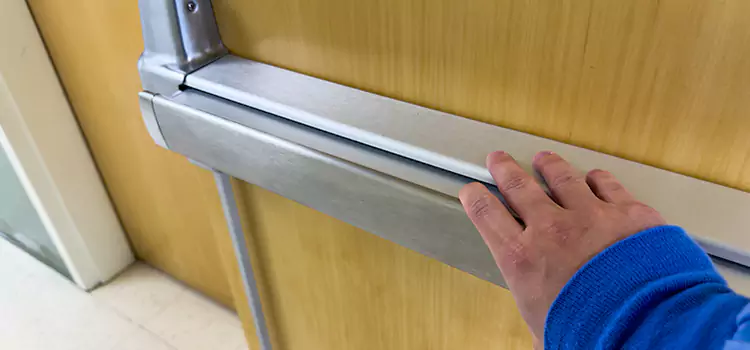 Installing a Push Bar on a Door Steubenville
